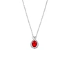 Bright Red Cubic Zirconia Necklace — photo 2