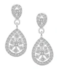 White Cubic Zirconia Earrings — photo 2