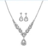 Clear Rhinestone Necklace & Earrings 2-Piece Set — photo 2