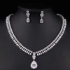 Teardrop Cubic Zirconia Jewelry Set