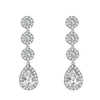 White Cubic Zirconia Earrings