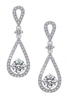 White Cubic Zirconia Earrings