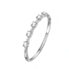 Rhodium-Plated Alloy Cubic Zirconia Bangle