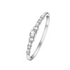 Rhodium-Plated Alloy Cubic Zirconia Bangle