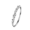 Rhodium-Plated Alloy Cubic Zirconia Bangle