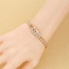 Cubic Zirconia Bracelet Gold-Plated