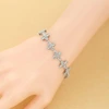 Cubic Zirconia Bracelet Rhodium-Plated