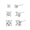White Cubic Zirconia Earrings