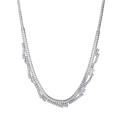 Exquisite Colored Zircon Choker Necklace for Women, Cubic Zirconia Jewelry — Customizable Zircon Color — photo 3